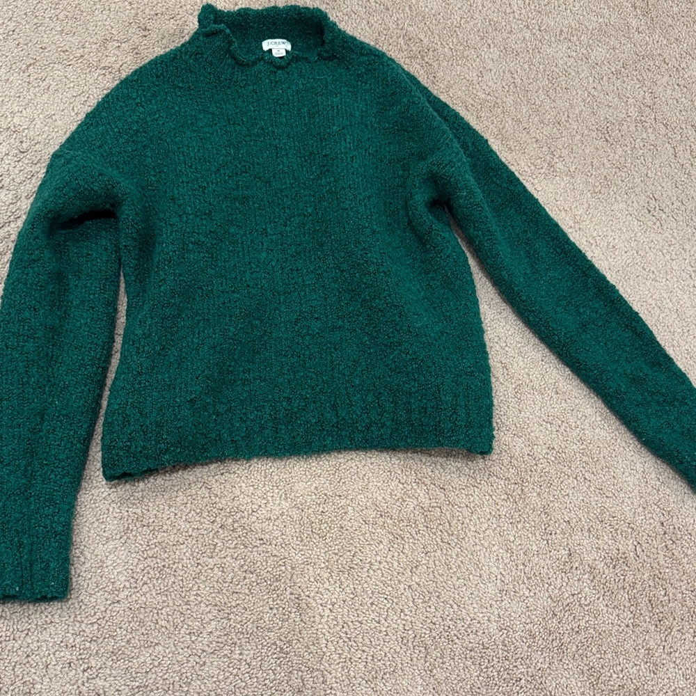 J. Crew Teal Cowl Neck Sweater